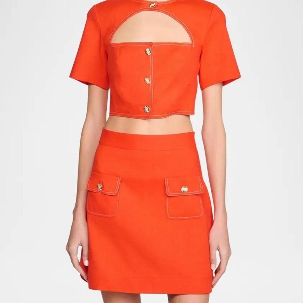 Sandro Paris orange matching set